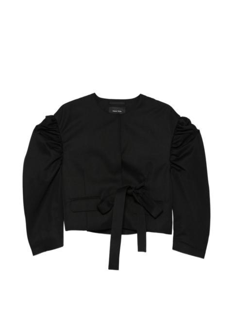 Simone Rocha puffed-sleeve tie jacket