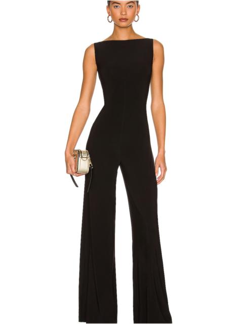 NORMA KAMALI Sleeveless X Straight Leg Jumpsuit