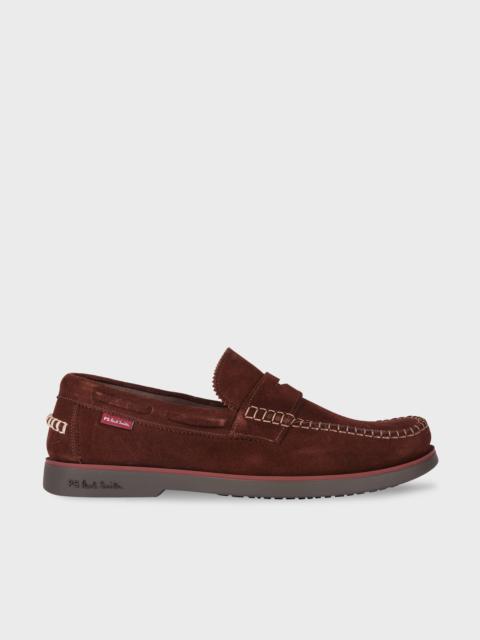 Paul Smith Chocolate Brown Suede 'Tristain' Loafers