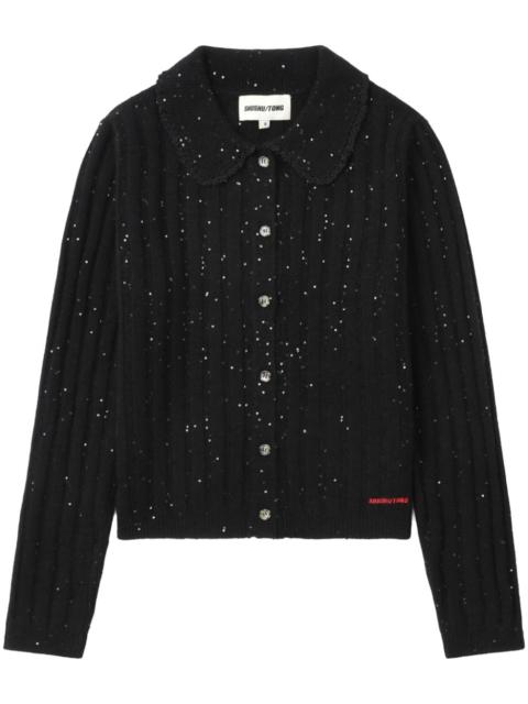 SHUSHU/TONG sequin-embellished cardigan
