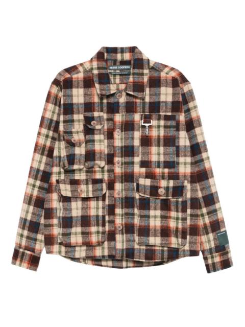 REESE COOPER® plaid multi-pocket shirt
