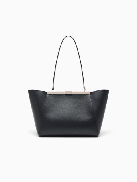GIORGIO ARMANI SHOULDER BAG IN LEATHER WITH SPLIT LEATHER LINING