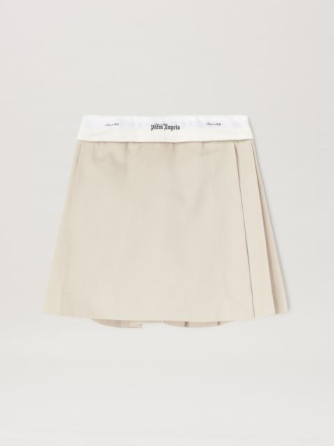 Reversed Waistband Chino Skirt