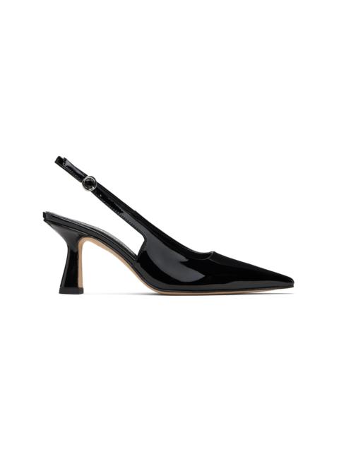 Aeyde Black Fernanda Slingback Heels