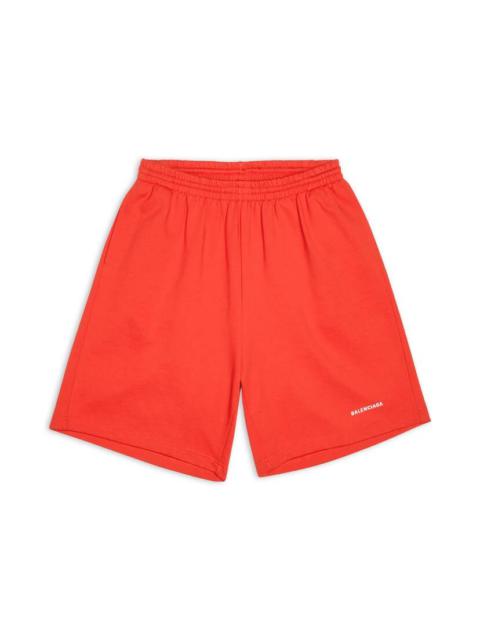 Women's Balenciaga Sweat Shorts in Red