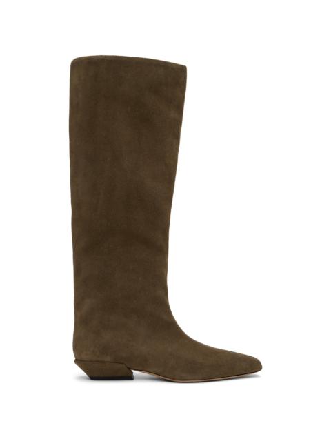 PARIS TEXAS Khaki Bettina 25 Tall Boots