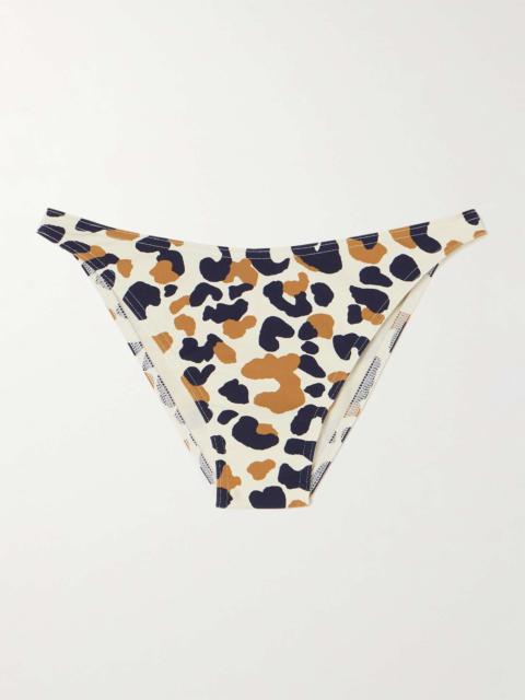 ERES Coquillage Vague printed bikini briefs Leopard print