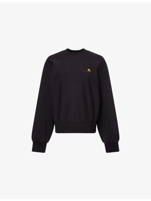 Carhartt American Script Logo-Embroidered Cotton-Blend Sweatshirt