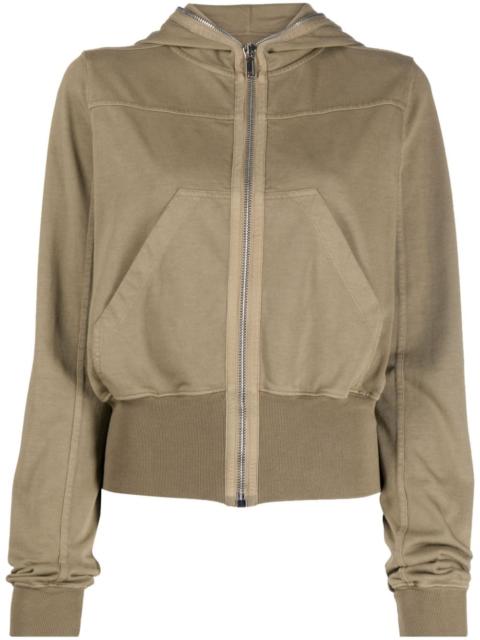 Rick Owens cropped organic cotton hoodie