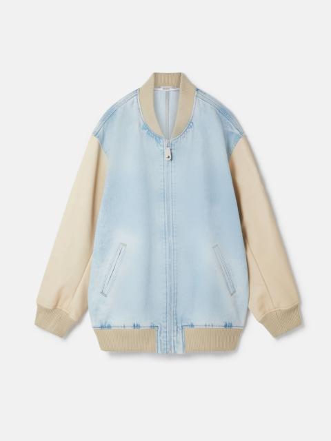 S-Wave Vintage Wash Denim Bomber Jacket