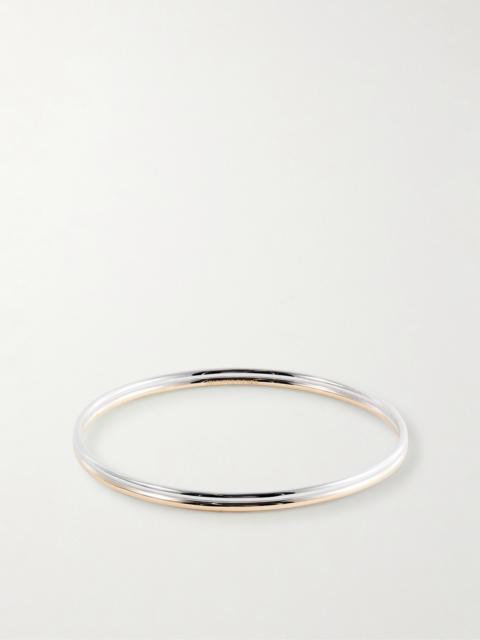 JENNIFER FISHER Thread Gold And Silver-tone Bangle