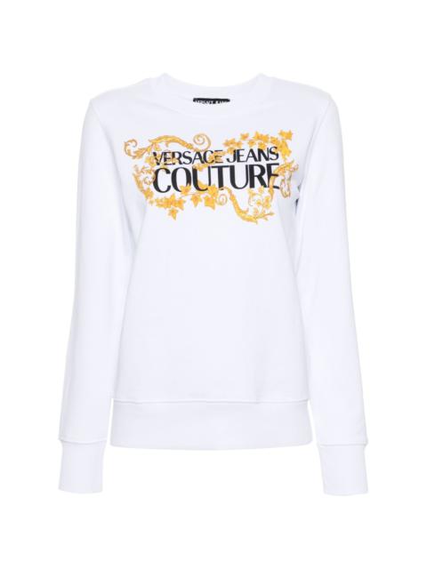 VERSACE JEANS COUTURE logo-print cotton sweatshirt