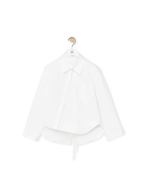 Loewe Padded trapeze shirt in cotton poplin
