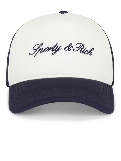 Sporty & Rich Signature Logo Trucker Hat