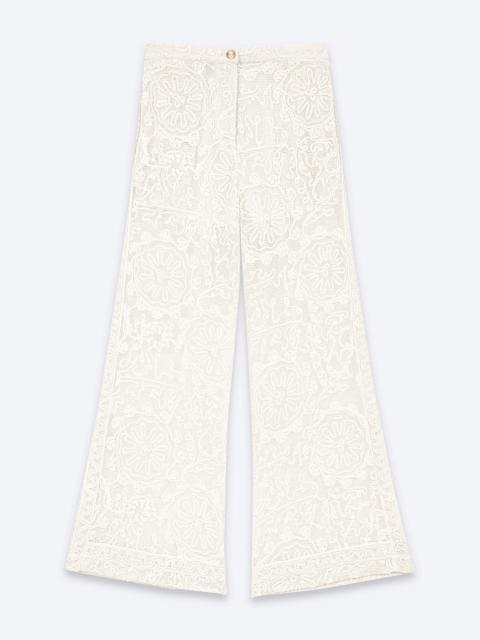 maje Guipure lace trousers