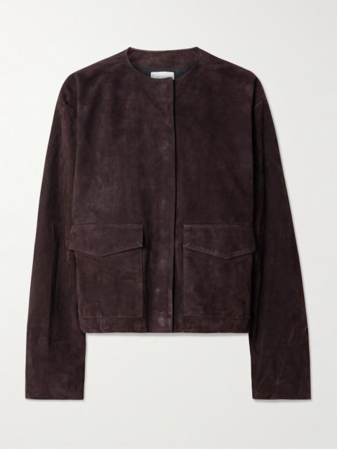 ST. AGNI Utility Cocoon Suede Jacket