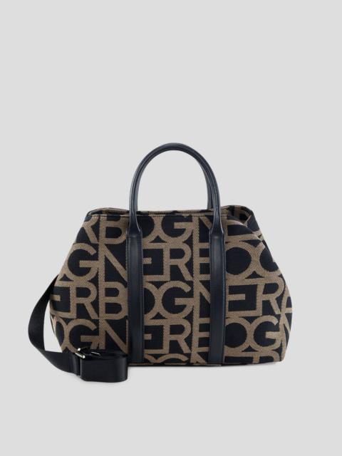 BOGNER PANY THERESA TOTE BAG IN BLACK/BROWN