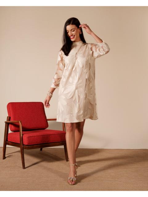FRANCES VALENTINE Diplomat Mini Dress Floral Sequin