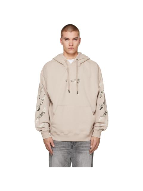 Off-White Brown Spices Arrow Skate Hoodie