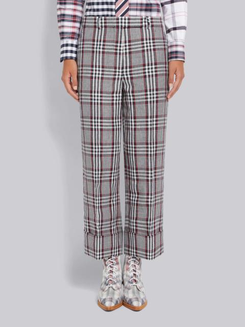 Thom Browne Multicolor Gingham Crispy Linen Sack Trouser