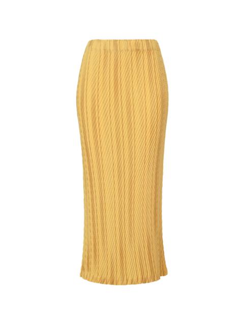 ISSEY MIYAKE ROPE STRIPE PLEATS SKIRT