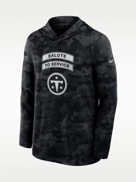 Nike Tennessee Titans Salute to Service Sideline Men's Nike Dri-FIT NFL Long-Sleeve Hooded Top