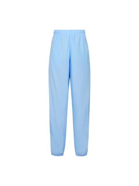 Nike Swoosh Embroidered Retro Nylon Sports Pants Light Blue CD6544-436