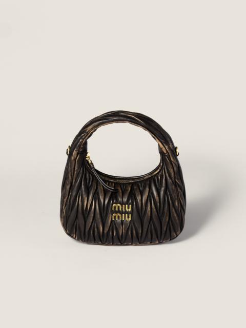 Miu Miu Wander matelassé nappa leather bag