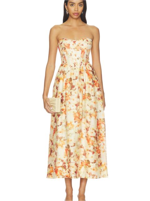 BARDOT Lola Printed Midi Dress