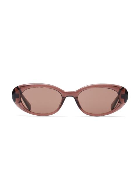 KENDRA SCOTT Oval Herringbone Sunglasses