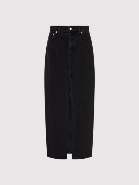 ST. AGNI Denim Maxi Skirt - Washed Black