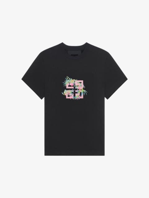 Givenchy T-SHIRT IN COTTON WITH 4G FLOWERS PRINT