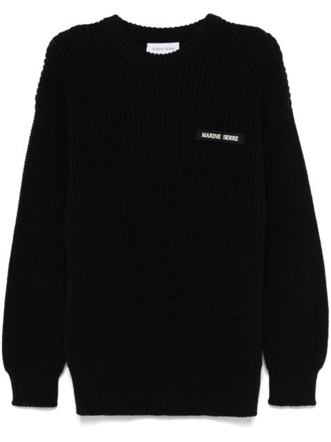Marine Serre crew-neck sweater