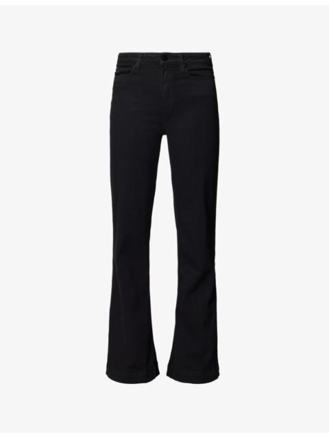 PAIGE Leenah Ankle straight-leg mid-rise stretch-denim jeans