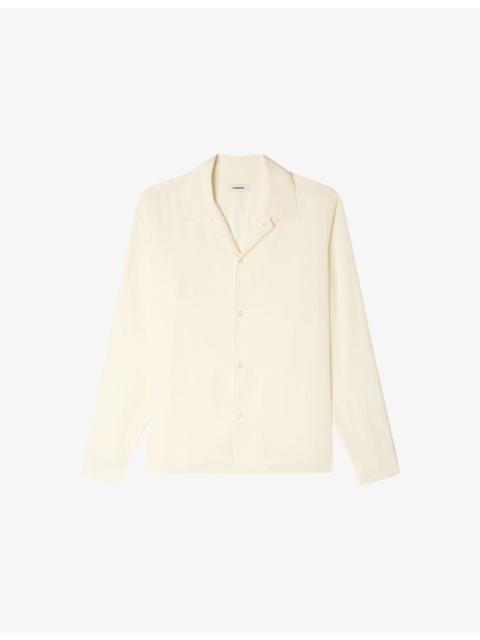 Sandro Spread-Collar Woven Shirt