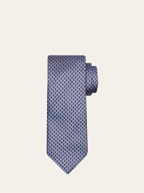 Brioni Men's Micro-Jacquard Silk Tie