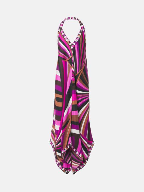 PUCCI Iride silk twill maxi dress