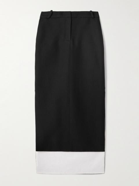 Lanvin Asymmetric Wool Skirt