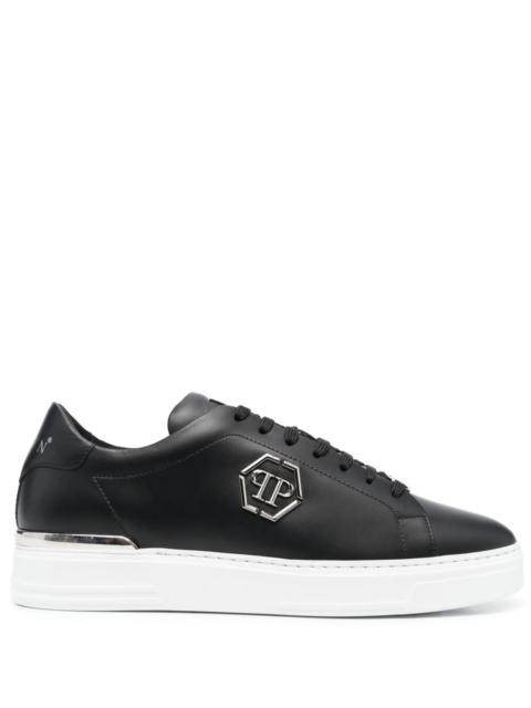 PHILIPP PLEIN Philipp Plein Hexagon Low-top Leather Sneakers