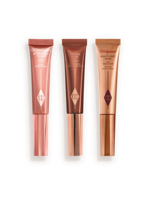 Charlotte Tilbury BEAUTY LIGHT WAND & HOLLYWOOD CONTOUR KIT MUST-HAVE CHEEK KIT