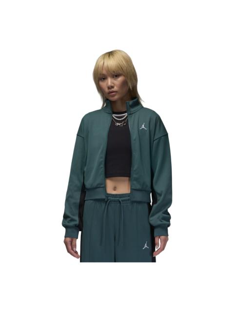 Jordan (WMNS) Air Jordan Knit Jacket Asia Sizing 'Dark Green' FV7105-366