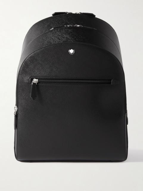 Montblanc Sartorial Medium Cross-Grain Leather Backpack Black