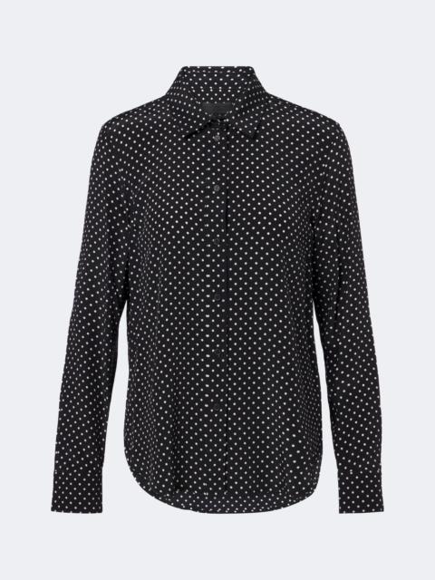 NILI LOTAN Gana polka-dot silk shirt
