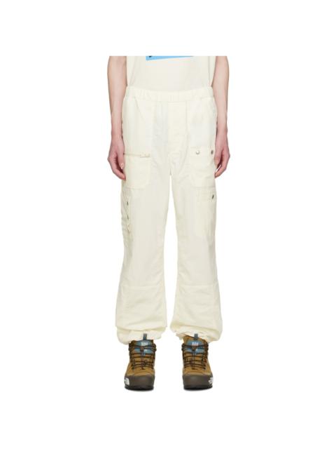 UNDERCOVER Off-White Crinkled Cargo Pants