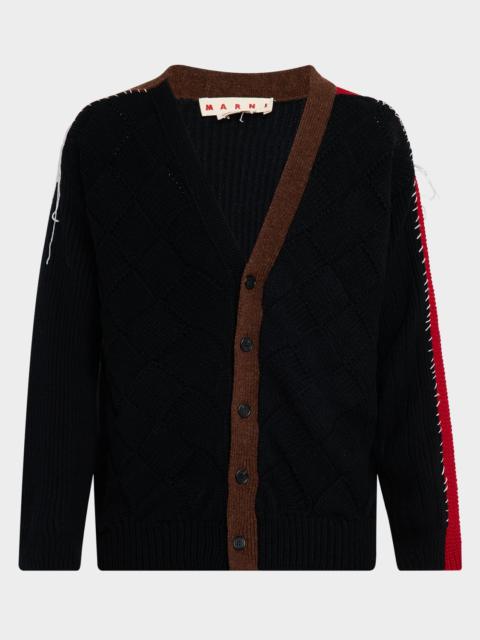 Marni Men's Wool Mix Knit Cardigan