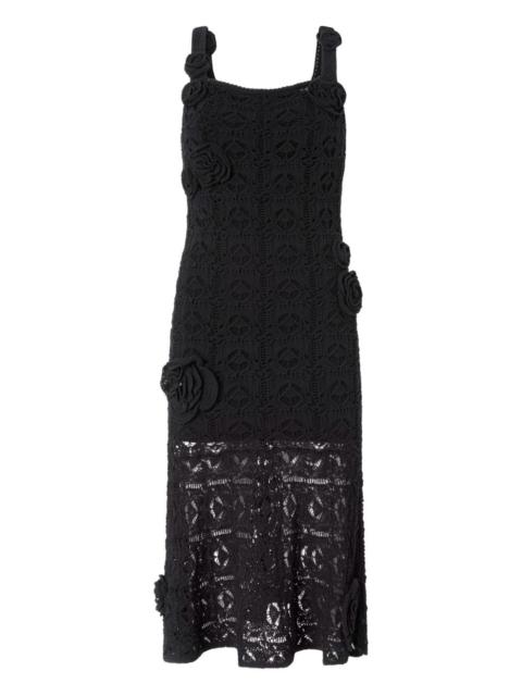 PINKO floral-appliqué dress