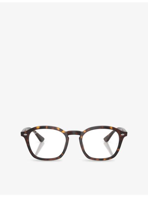 Ray-Ban RB5451 Round-Frame Tortoiseshell Acetate Optical Glasses