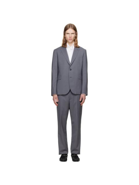 Paul Smith Gray 'The Soho' Tailored-Fit Pinstripe Wool Suit