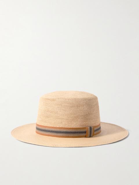 Loro Piana Naoki Webbing-Trimmed Straw Hat