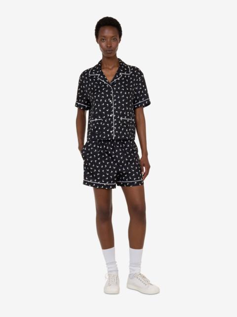 Moschino GOOSE SILK SHORTS